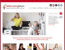 Tablet Screenshot of motivatingmum.com